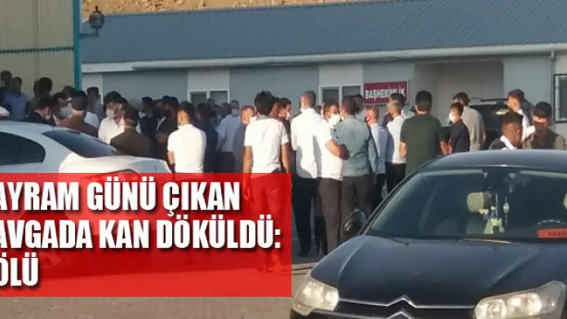 Bayram günü çıkan kavgada kan döküldü: 1 ölü