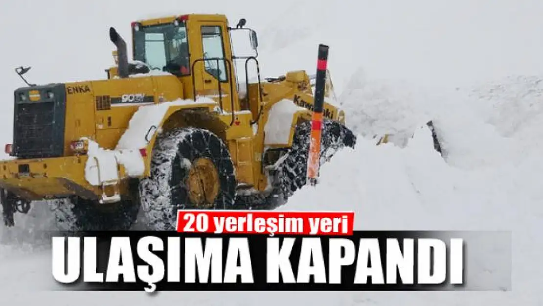 Van'da 20 yerleşim yeri ulaşıma kapandı