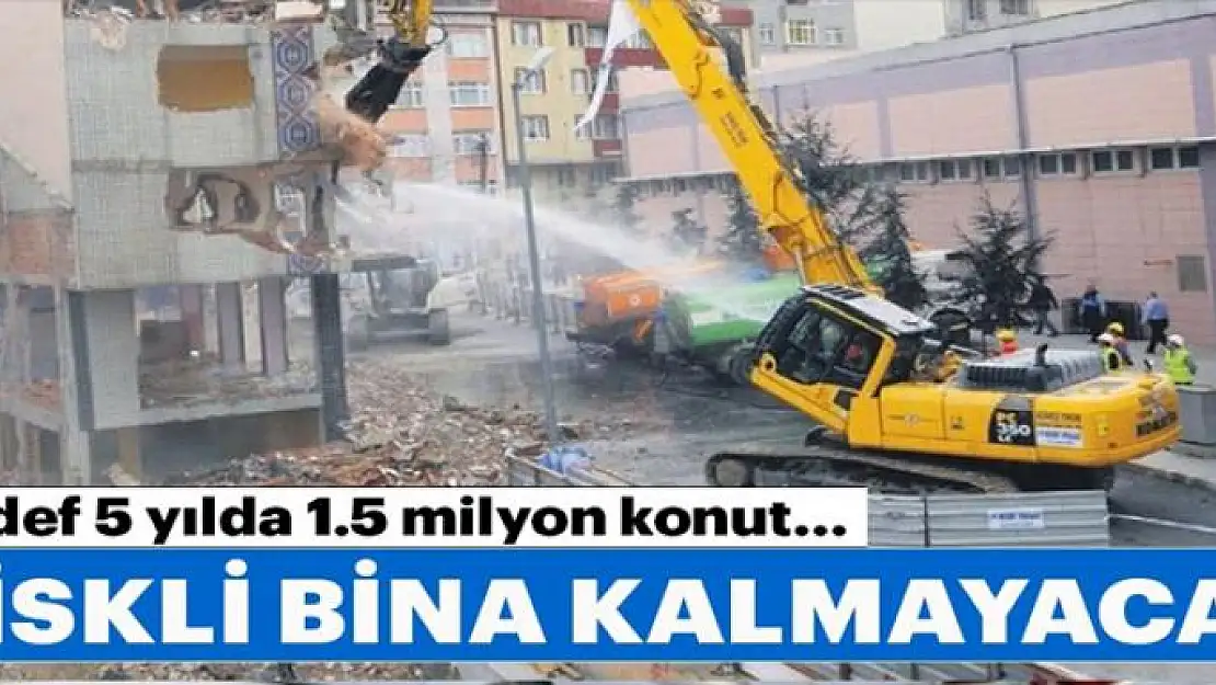 Türkiye'de riskli bina kalmayacak