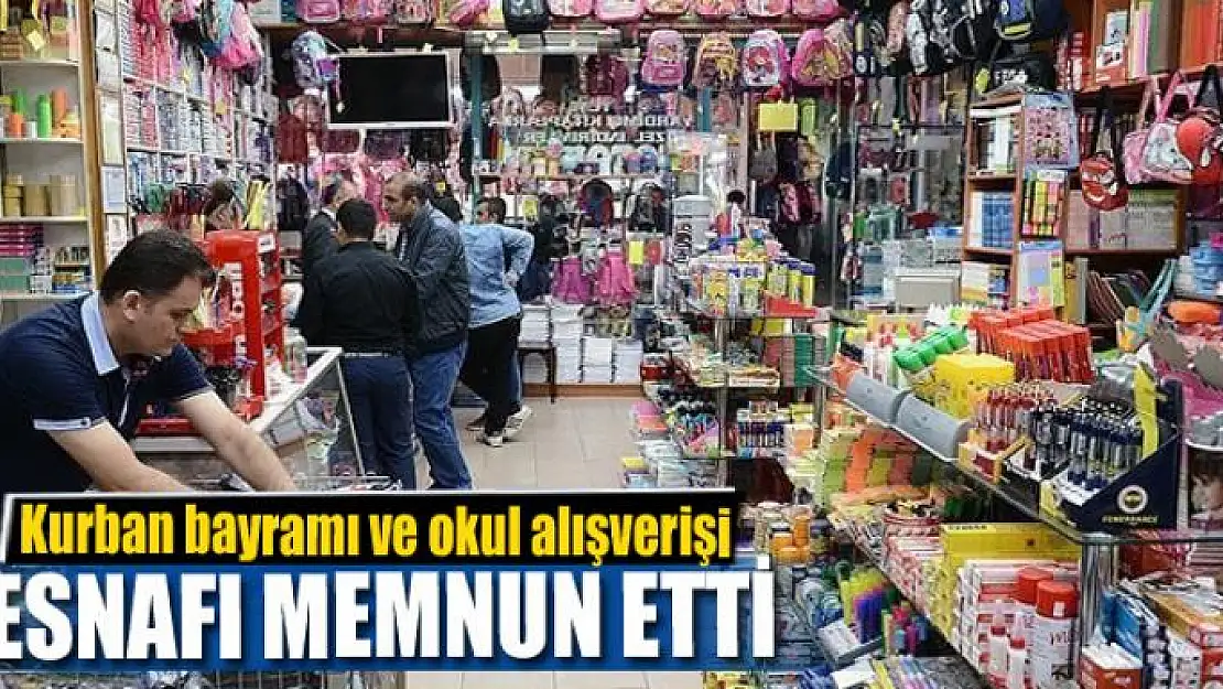 Kurban bayramı ve okul alışverişi Van esnafını memnun etti