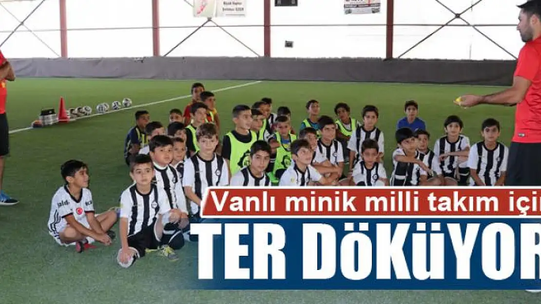 Vanlı minikler milli takım için ter döküyor