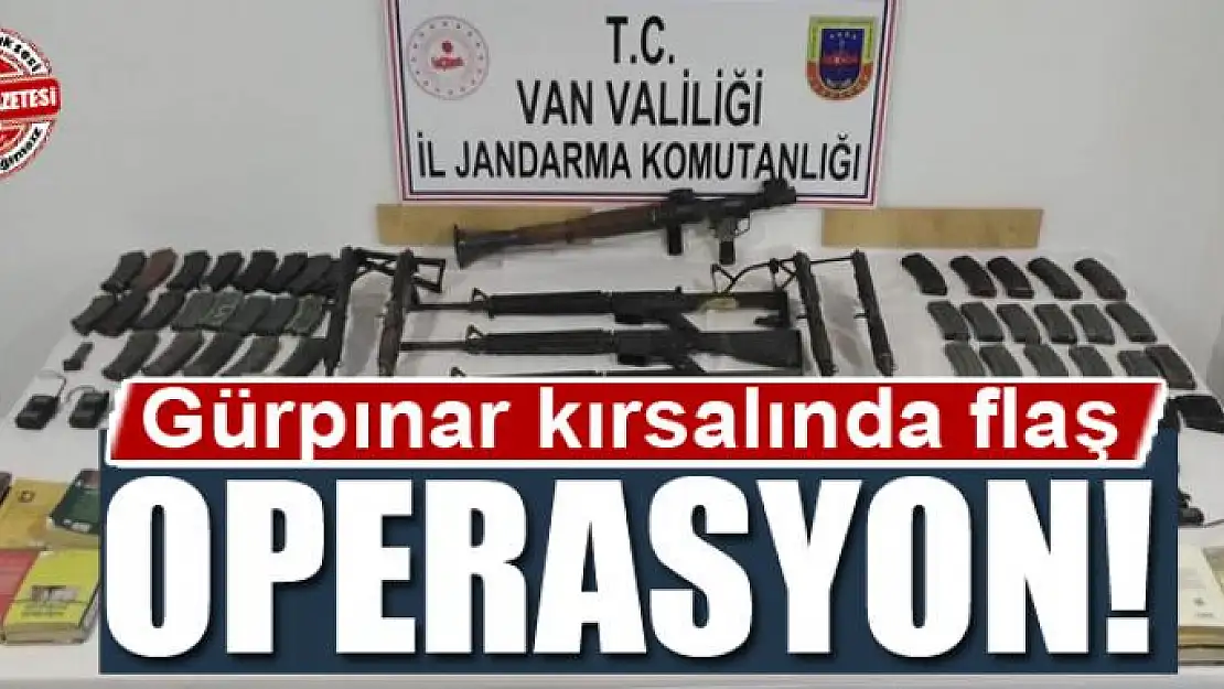 Gürpınar'da flaş operasyon