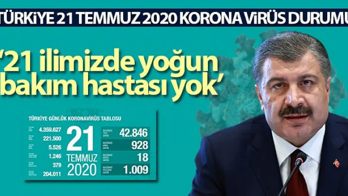 Sağlık Bakanı Fahrettin Koca koronavirüs vaka sayısını açıkladı