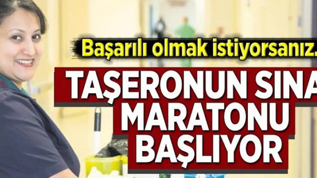 Taşeronun sınav maratonu başlıyor 