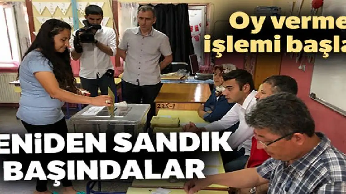 Yeniden sandık başındalar! Oy verme işlemi başladı