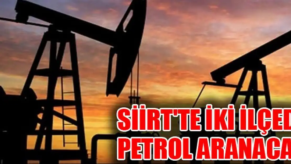 Siirt'te iki ilçede petrol aranacak