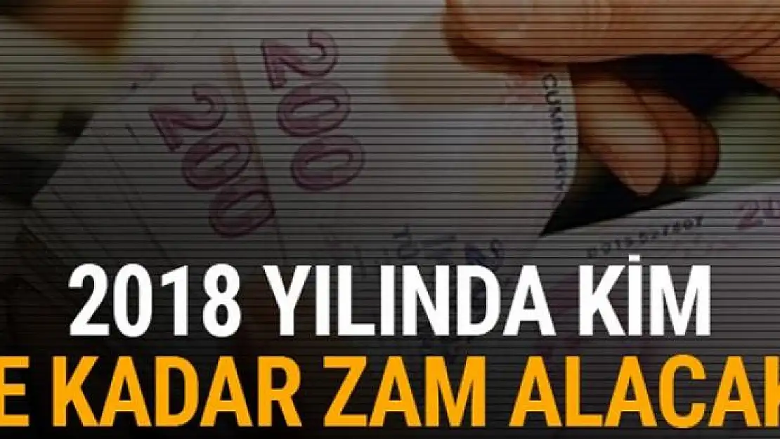 2018'de çalışanlar ne kadar maaş alacak güncel maaşlar