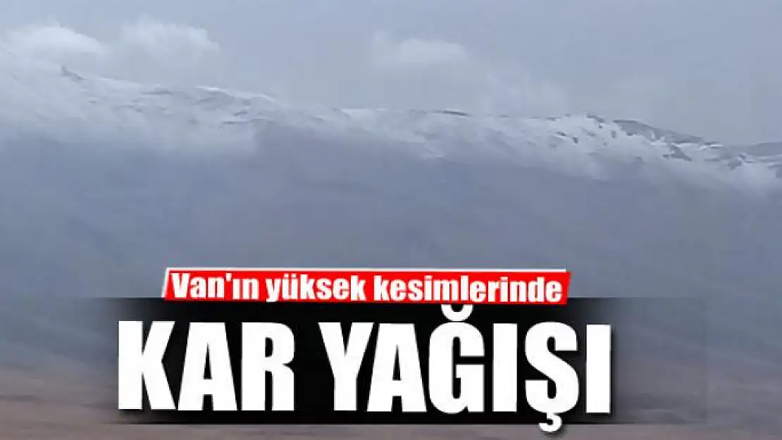 Van'ın yüksek kesimlerinde kar yağışı