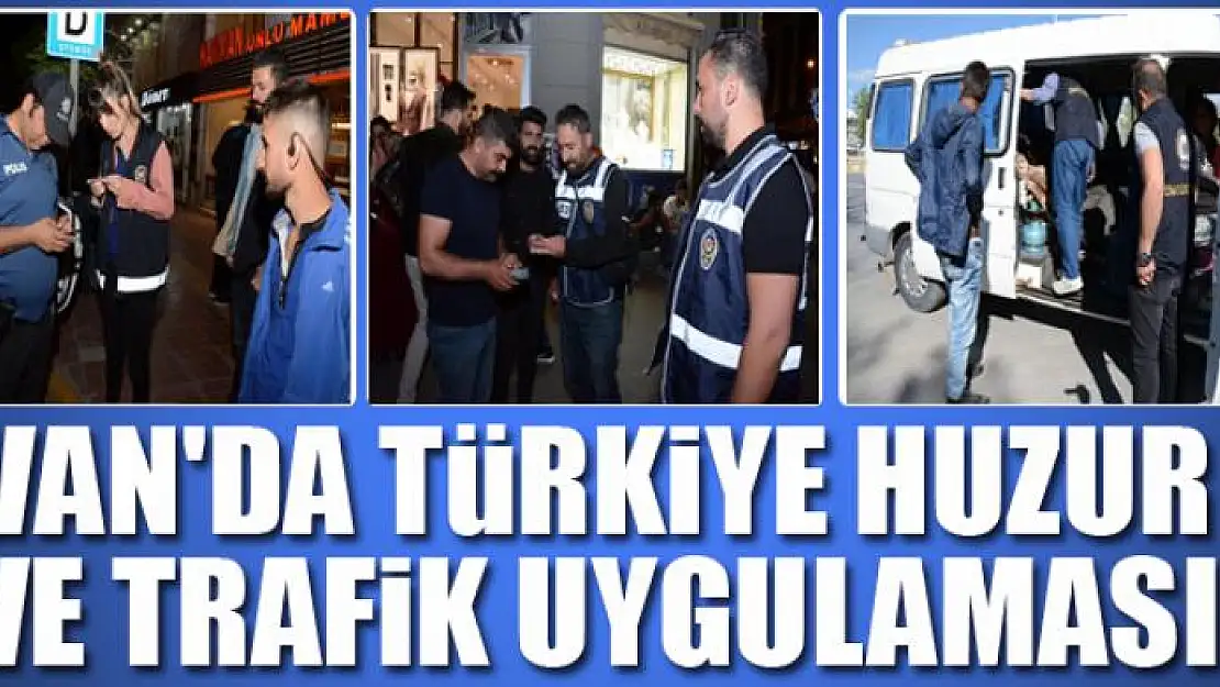 Van'da 'Türkiye huzur ve trafik uygulaması'