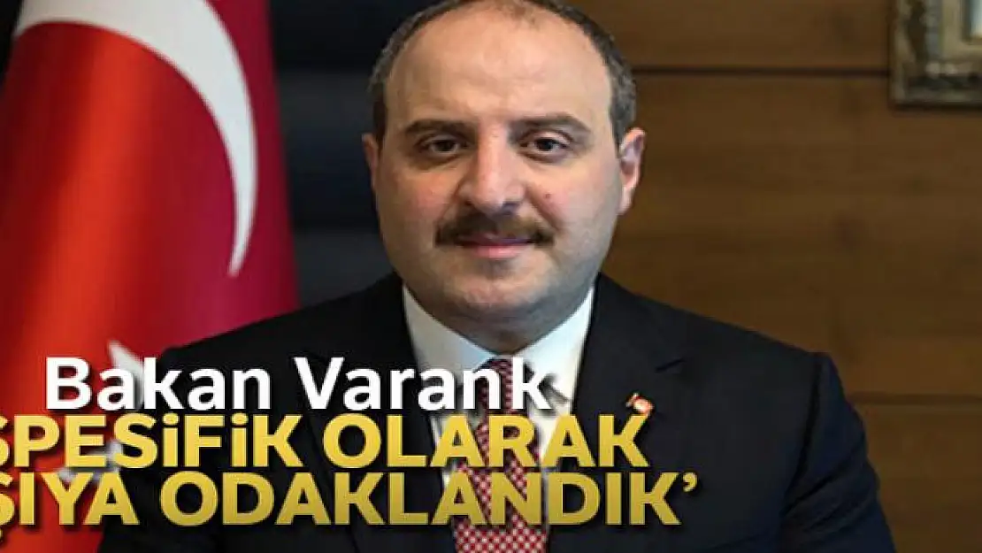 Bakan Varank: 'Spesifik olarak aşıya odaklandık'