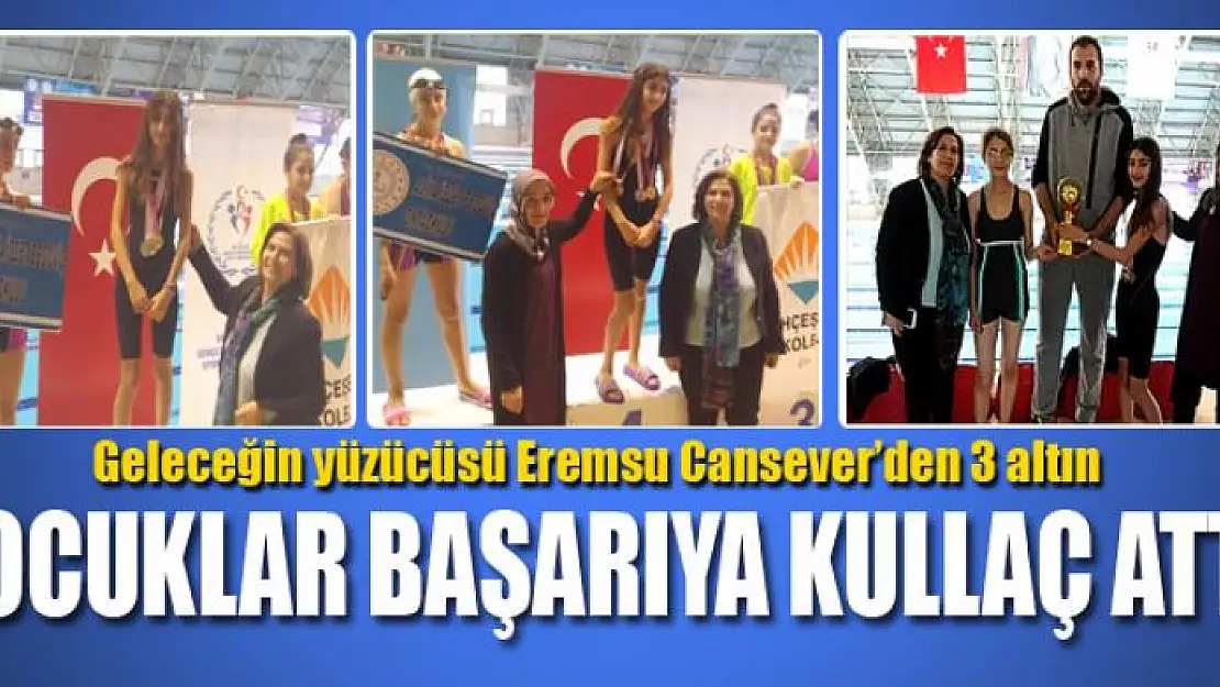 Geleceğin yüzücüsü Eremsu Cansever'den 3 altın