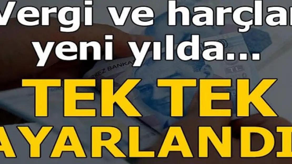 Vergi ve harçlara yılbaşı ayarlaması