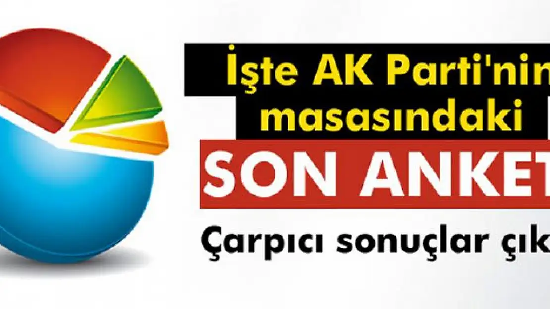 İşte AK Parti'nin masasındaki son anket!