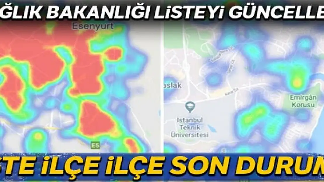 İstanbul koronavirüs haritası güncellendi