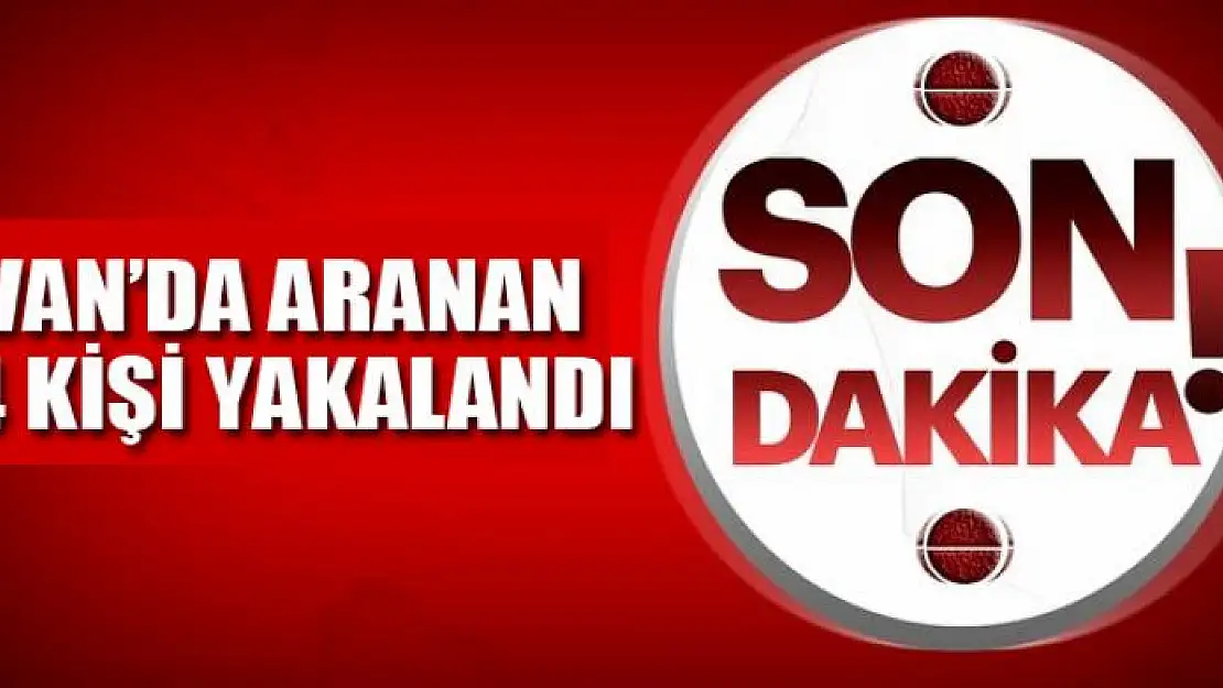 Van'da aranan 14 kişi yakalandı