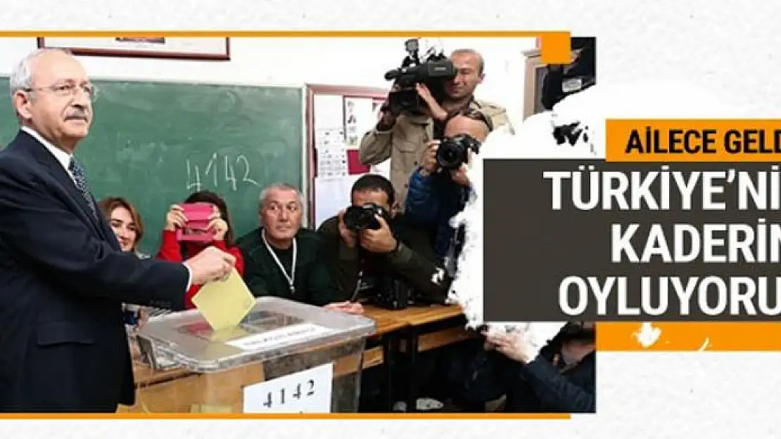 CHP lideri Kılıçdaroğlu ailesi ile birlikte oy kullandı