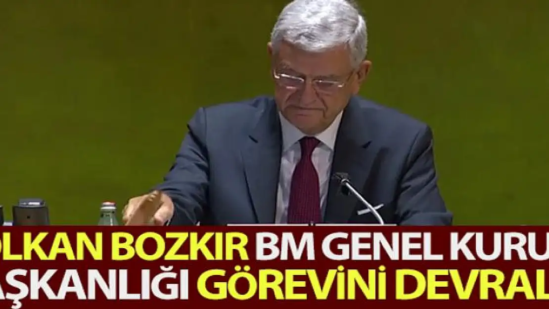 Volkan Bozkır, BM Genel Kurulu Başkanlığı görevini devraldı