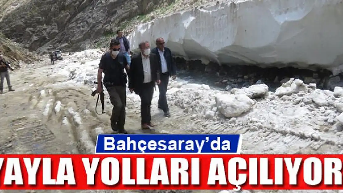 Bahçesaray'da yayla yolları açılıyor