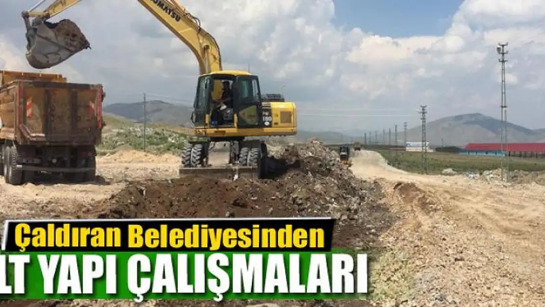 Çaldıran Belediyesinden alt yapı çalışmaları