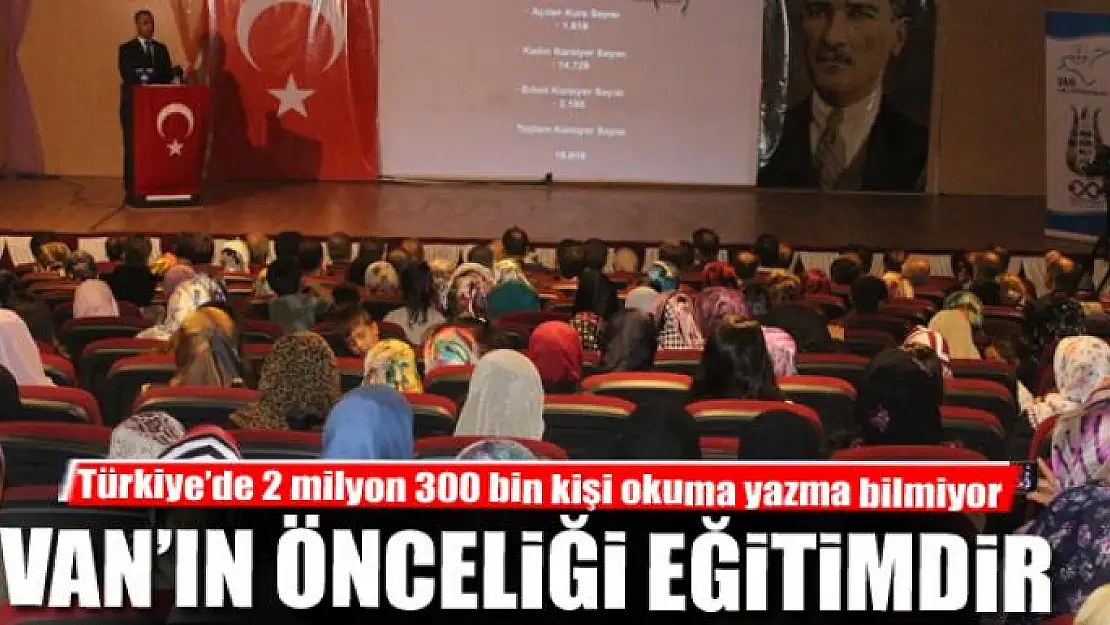 VAN'IN ÖNCELİĞİ EĞİTİMDİR