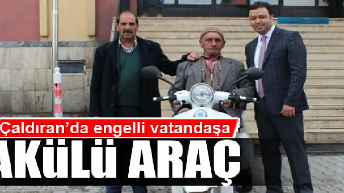 Engelli vatandaşa akülü araç