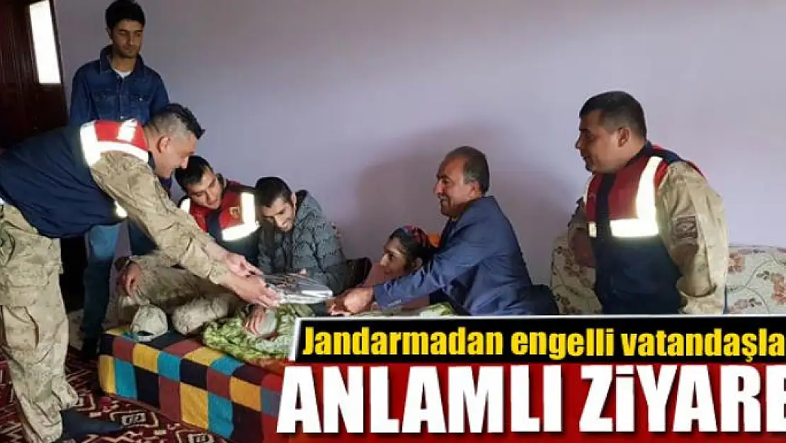 Jandarmadan engelli vatandaşlara ziyaret