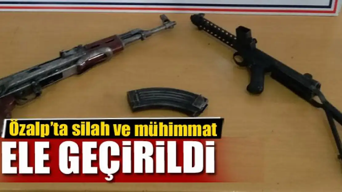 Özalp'ta PKK'lı teröristlere ait silah ve mühimmat ele geçirildi 