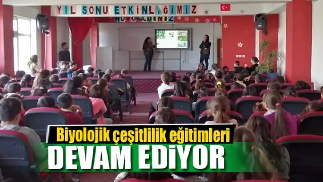 Öğrencilere yönelik 'Biyolojik çeşitlilik'' eğitimleri devam ediyor