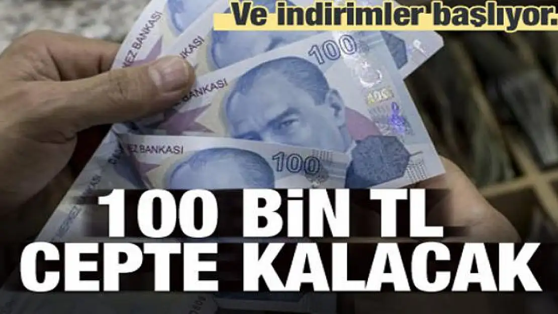 500 binde 100 bin TL cepte kalacak