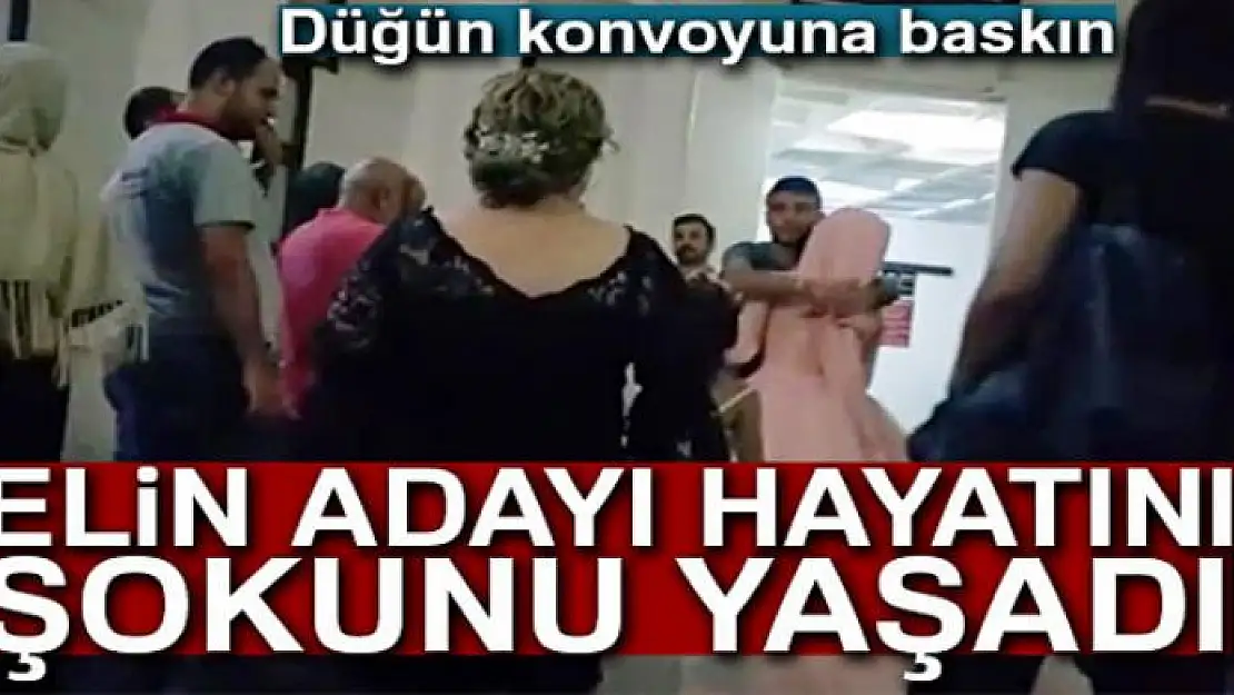 Düğün konvoyuna baskın: Damat cezaevine gelin evine