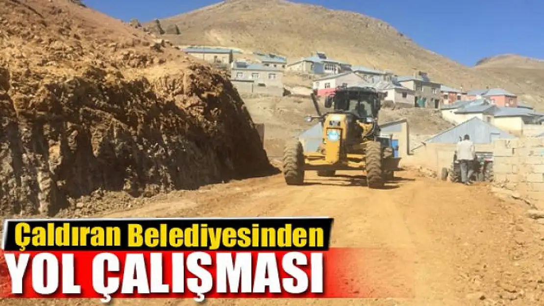 Çaldıran Belediyesinden stabilize yol çalışması