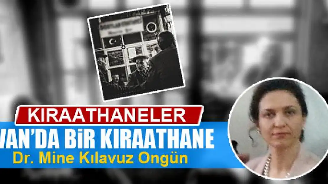 Kıraathaneler- Van'da bir kıraathane