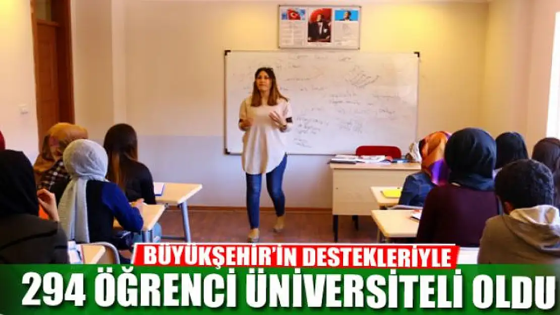 BÜYÜKŞEHİR'İN DESTEKLERİYLE 294 ÖĞRENCİ ÜNİVERSİTELİ OLDU