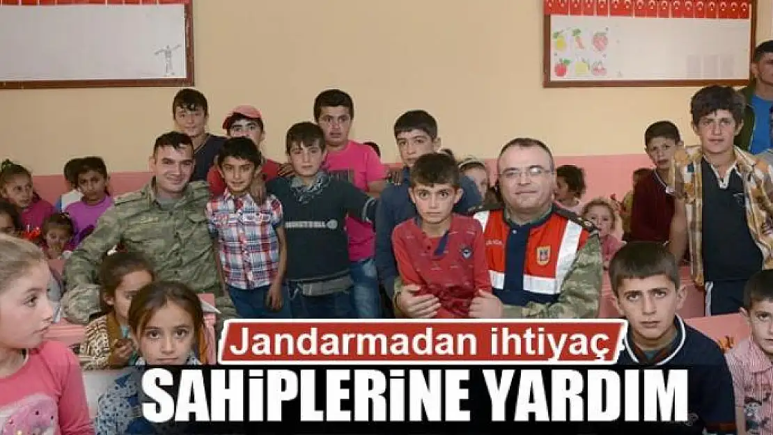 Jandarmadan ihtiyaç sahiplerine yardım