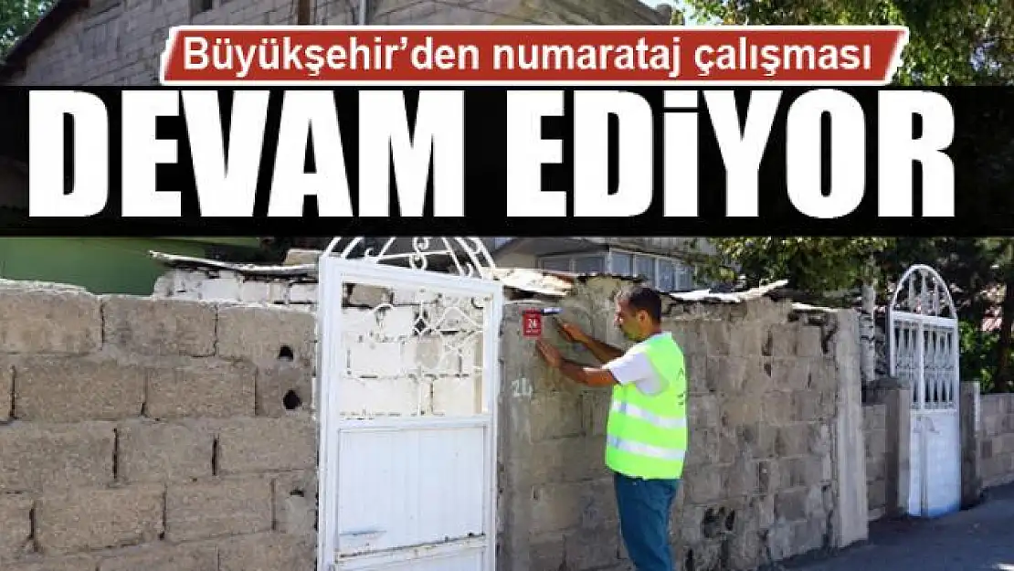 Büyükşehir'den numarataj çalışması