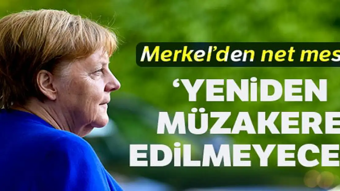 Almanya Başbakanı Merkel: 'Brexit yeniden müzakere edilmeyecek'