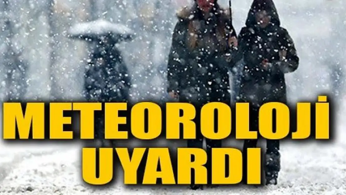 Meteorolojiden kuvvetli rüzgar ve çığ uyarısı