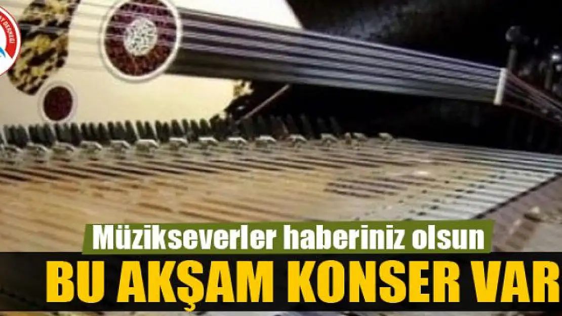 Müzikseverler haberiniz olsun: BU AKŞAM KONSER VAR