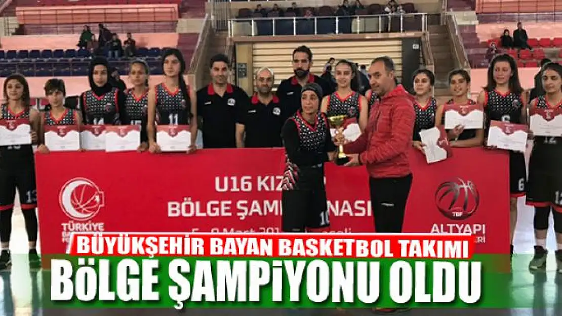 BÜYÜKŞEHİR BAYAN BASKETBOL TAKIMI BÖLGE ŞAMPİYONU OLDU 