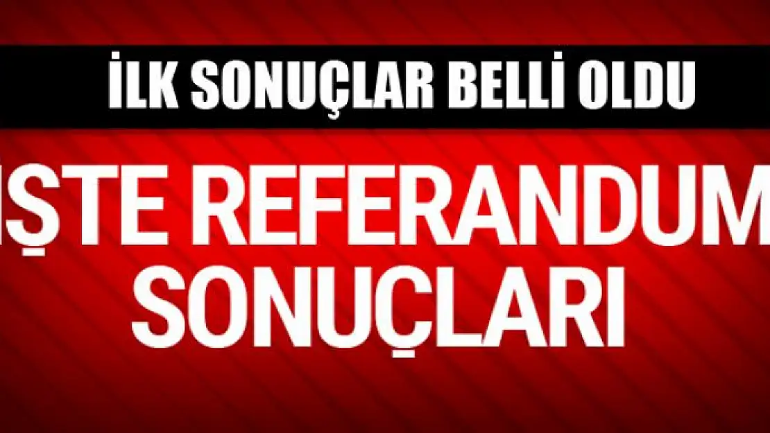 Kuzey Irak'taki tartışmalı referandumda sonuçlar açıklandı