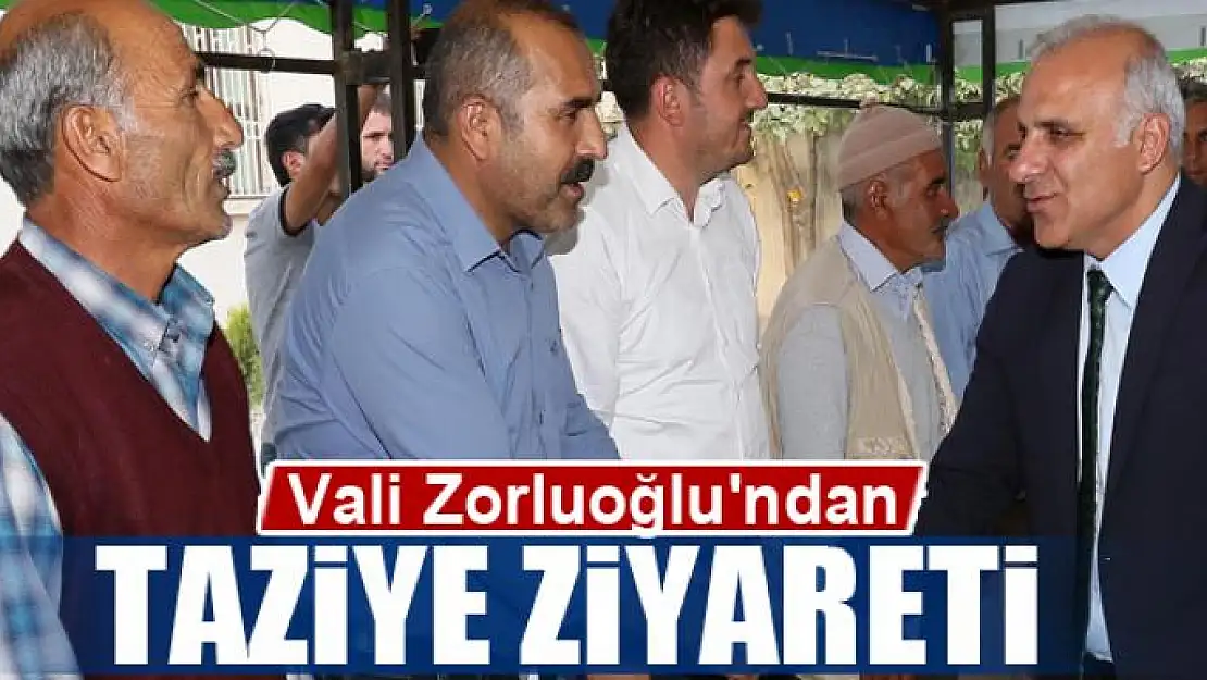 Vali Zorluoğlu'ndan personellerine taziye ziyareti