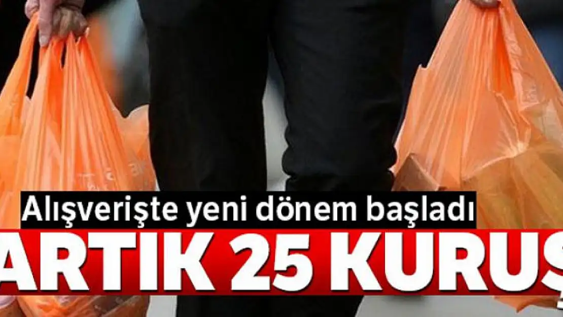 Alışverişte 'paralı poşet' dönemi başladı