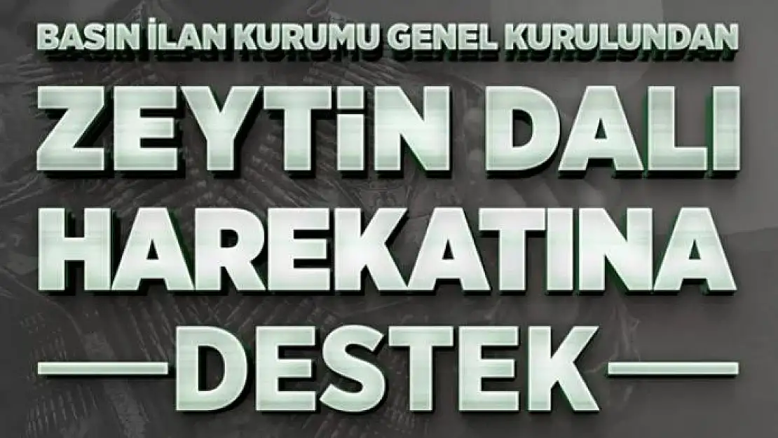 BİK Genel Kurulundan Zeytin Dalı Harekâtı'na destek