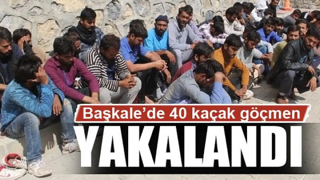 Başkale'de 40 kaçak göçmen yakalandı 