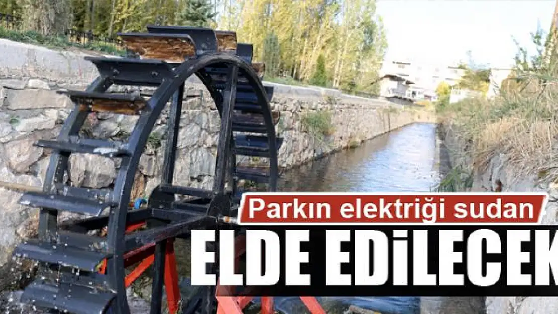 Parkın elektriği sudan elde edilecek