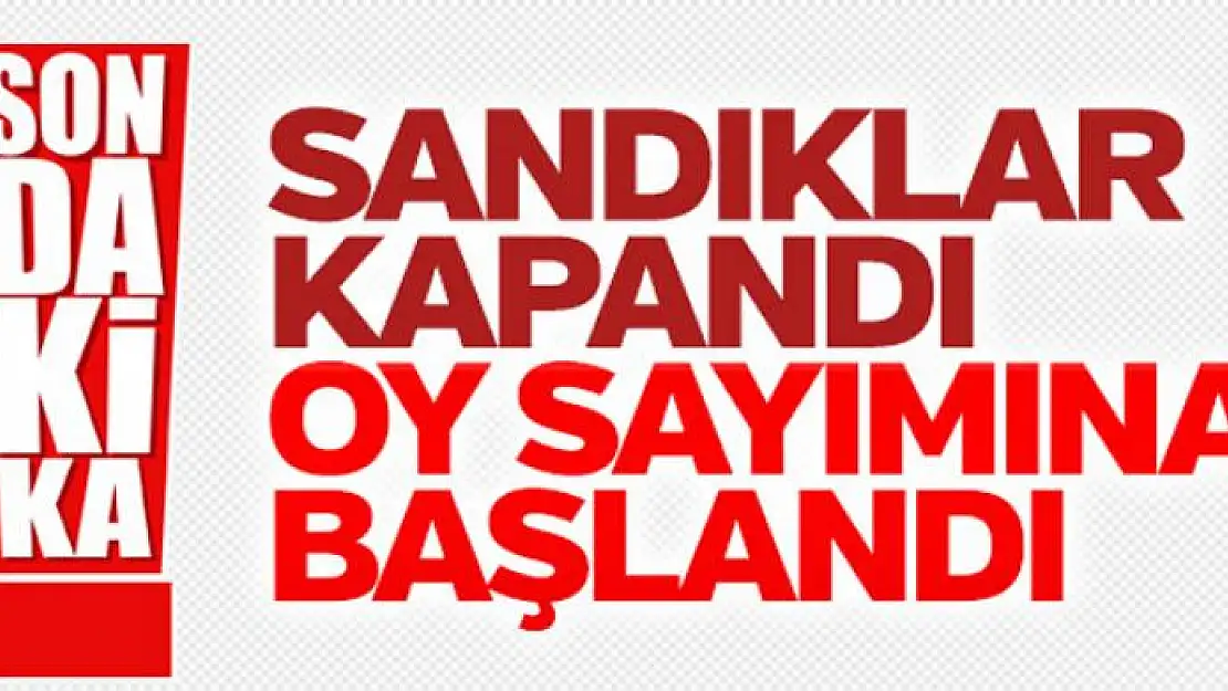 Sandıklar kapandı