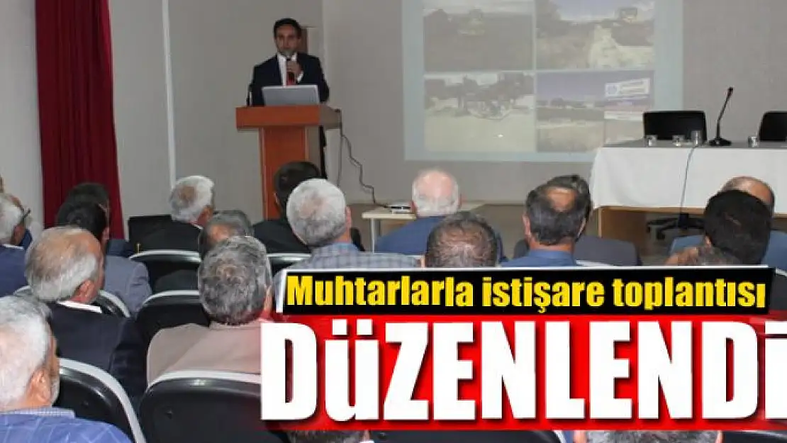 Çaldıran'da muhtarlarla istişare toplantısı