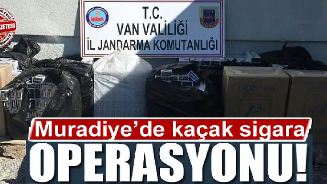 Muradiye'de kaçak sigara operasyonu 