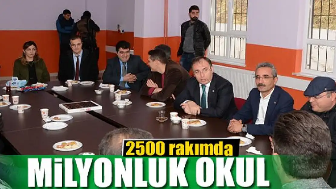 2500 rakımda milyonluk okul 