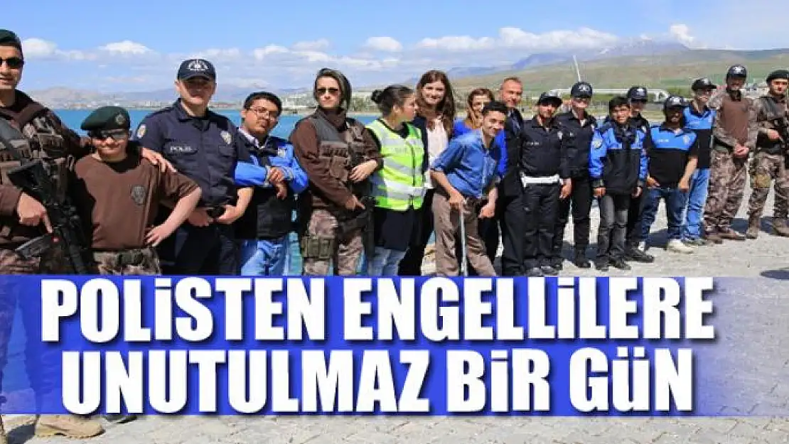 Polisten engellilere unutulmaz bir gün